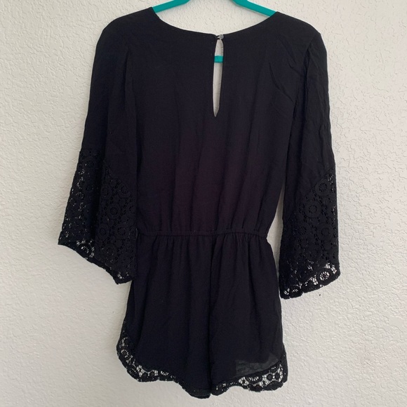 Abercrombie & Fitch Black Lace Romper - Picture 5 of 5